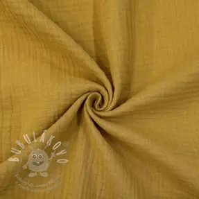 Dupla géz/muszlin dark ochre