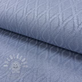 Kötött kelme jacquard Diamond baby blue