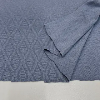 Kötött kelme jacquard Diamond baby blue