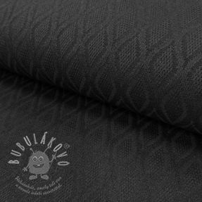 Kötött kelme jacquard Diamond black