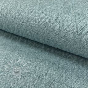 Kötött kelme jacquard Diamond ocean blue