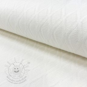 Kötött kelme jacquard Diamond off white