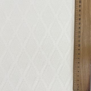 Kötött kelme jacquard Diamond off white