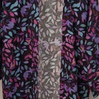 Viszkóz RADIANCE Barbara black digital print