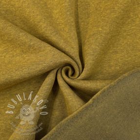 Szabadidő anyag fésült MELANGE ochre