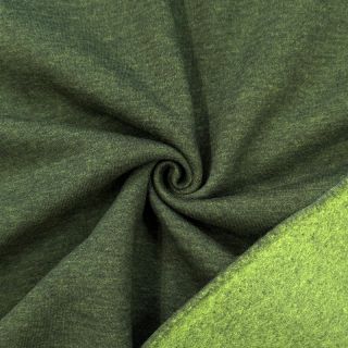 Szabadidő anyag fésült MELANGE bottle green