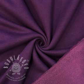 Szabadidő anyag fésült MELANGE bordeaux