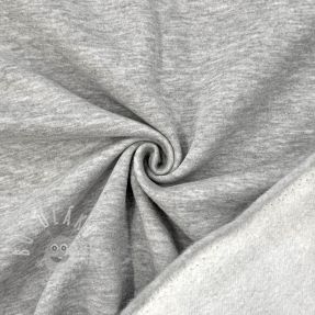 Szabadidő anyag fésült MELANGE light grey