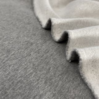 Szabadidő anyag fésült MELANGE middle grey