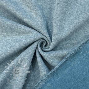 Szabadidő anyag fésült MELANGE old blue