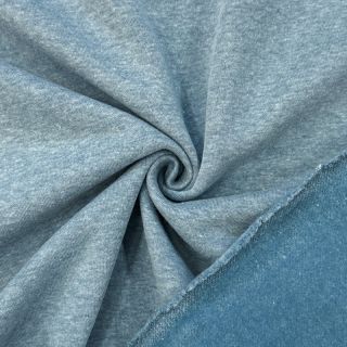 Szabadidő anyag fésült MELANGE old blue