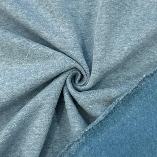 Szabadidő anyag fésült MELANGE old blue