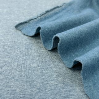 Szabadidő anyag fésült MELANGE old blue