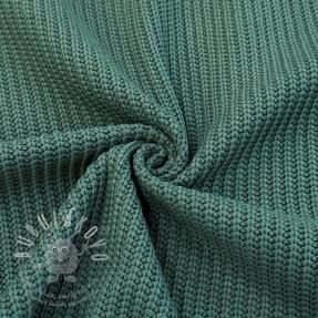 Pulóver anyag BIG KNIT ocean green
