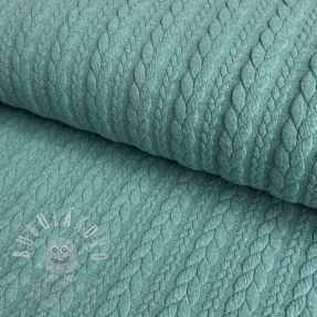 Kötött kelme jacquard Cably dark green