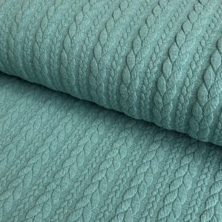 Kötött kelme jacquard Cably dark green