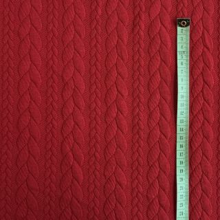 Kötött kelme jacquard Cably dark red