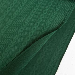 Kötött kelme jacquard Cable forest green