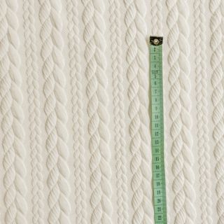 Kötött kelme jacquard Cably off white