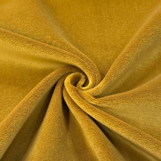 Elasztikus bársony anyag VELVET PREMIUM mustard