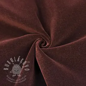Bársony anyag VELVET LIGHT reddish brown