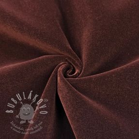 Elasztikus bársony anyag VELVET LIGHT reddish brown