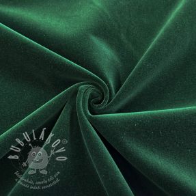 Elasztikus bársony anyag VELVET LIGHT forest green