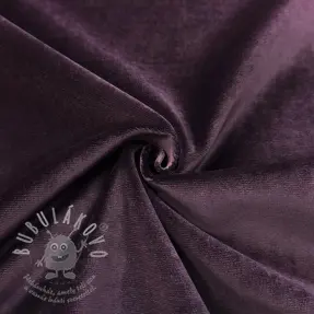 Bársony anyag VELVET LIGHT purple
