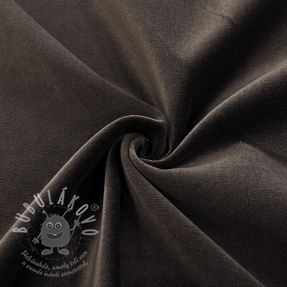 Elasztikus bársony anyag VELVET PREMIUM dark chocolate