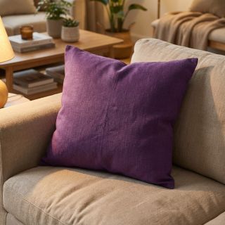 Lenvászon előmosott dark purple