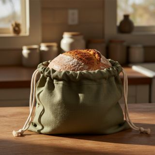 Lenvászon előmosott dark moss green