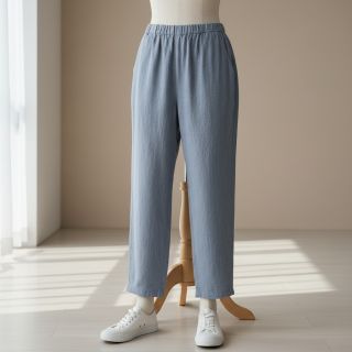 Lenvászon előmosott STONEWASHED PREMIUM cloud blue