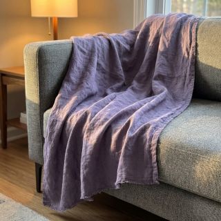 Lenvászon előmosott STONEWASHED PREMIUM lavender