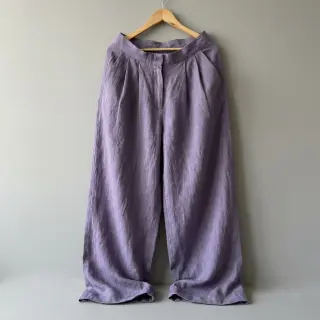 Lenvászon előmosott STONEWASHED PREMIUM lavender