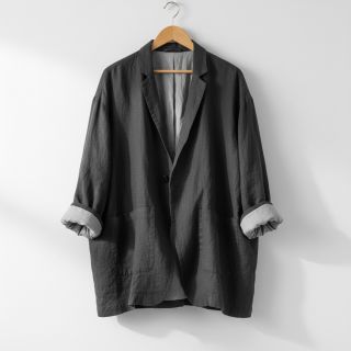 Lenvászon előmosott STONEWASHED PREMIUM black