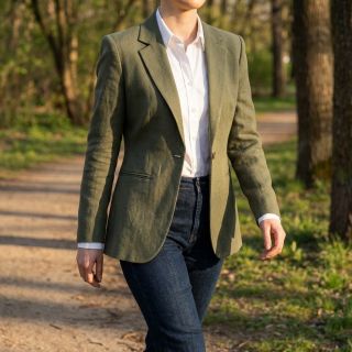 Lenvászon előmosott STONEWASHED PREMIUM camo green