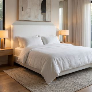 Lenvászon előmosott STONEWASHED PREMIUM white