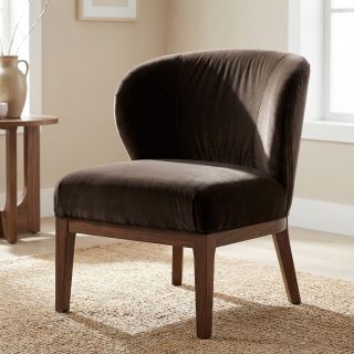 Bársony anyag VELVET LIGHT wood brown