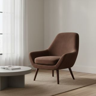 Bársony anyag VELVET LIGHT reddish brown