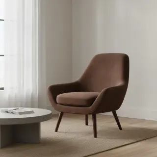 Bársony anyag VELVET LIGHT reddish brown