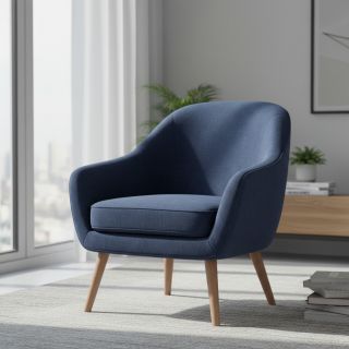 Bársony anyag VELVET PREMIUM navy