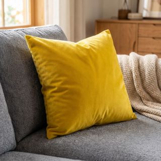 Bársony anyag VELVET LIGHT ochre