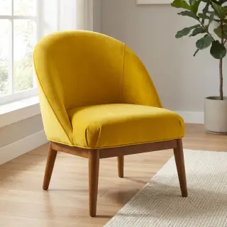 Bársony anyag VELVET LIGHT ochre