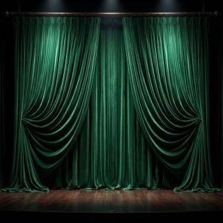 Bársony anyag VELVET LIGHT forest green