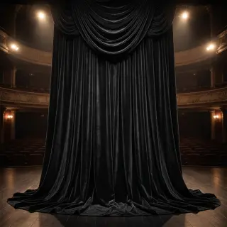 Bársony anyag VELVET PREMIUM black