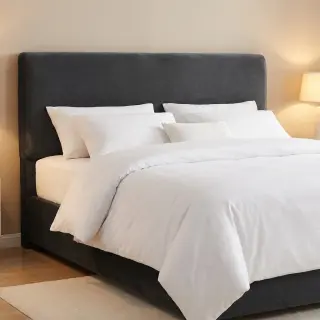 Bársony anyag VELVET PREMIUM black