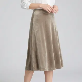 Elasztikus bársony anyag VELVET STRETCH taupe