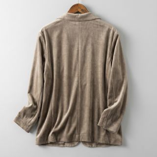 Elasztikus bársony anyag VELVET STRETCH taupe