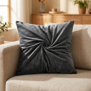 Elasztikus bársony anyag VELVET STRETCH dark grey