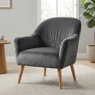 Elasztikus bársony anyag VELVET STRETCH dark grey